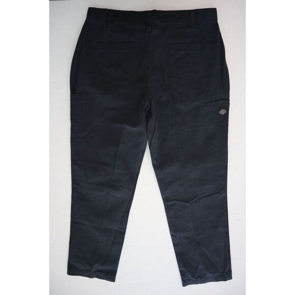Harley-Davidson 96000-23VM Men's Sz 40x34 Black Mechanic Woven Carpenter Pants - Picture 2 of 8